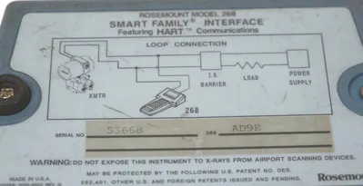 ROSEMOUNT MODEL: 268 SMART FAMILY INTERFACE HANDHELD PROGRAMMER