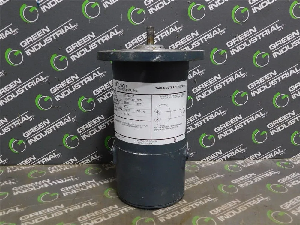 Excellon Technologies Inc. 5PY59JY1 Tachometer Generator 100V 1000RPM New