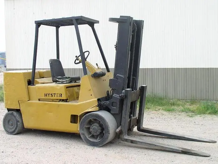 12,000 lb. Hyster Model S120XLS Forklift; Hard Tires; Diesel