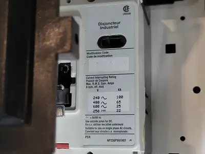 40/80A, 3 Pole, 600V Circuit Breaker HFD Bucket for Freedom 2100 MCC Frame