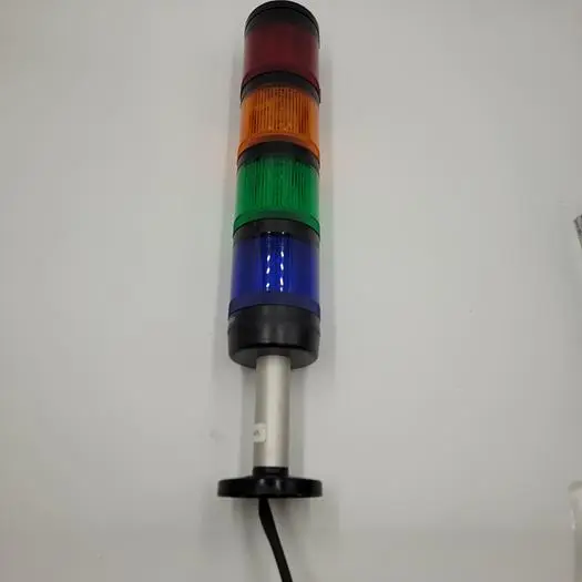 Used ALLEN-BRADLEY AB ALLEN BRADLEY STACK LIGHT WITH PEDESTAL  855T-B24TL6 BLUE/GREEN/ORANGE/RED LIGHT Lighting | ND Industrial Surplus #1226535