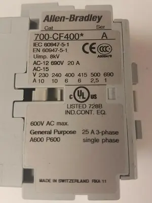 USED ALLEN-BRADLEY 700-CF400* SER. A