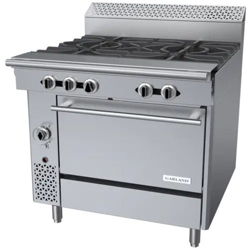 Garland C36-7C 36" 4 Burner Gas Range w/ Convection Oven, Natural Gas