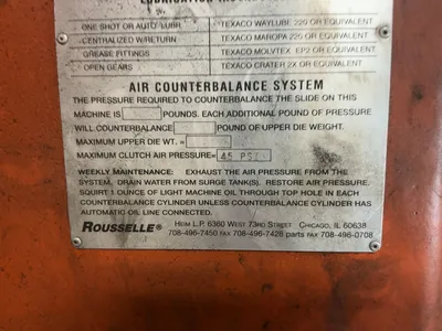Used _UNKNOWN_ _UNKNOWN_ O.B.I. Presses Michigan US | Miedema Asset Management Group #1324291
