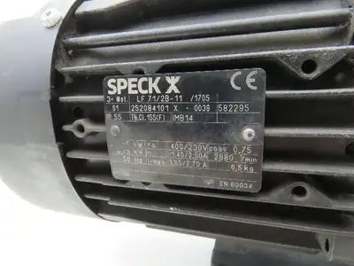 Speck BADU 90 Prime 13 Swimming Pool Water Pump 1kw 230/460V 3PH Motor 2x1.5"