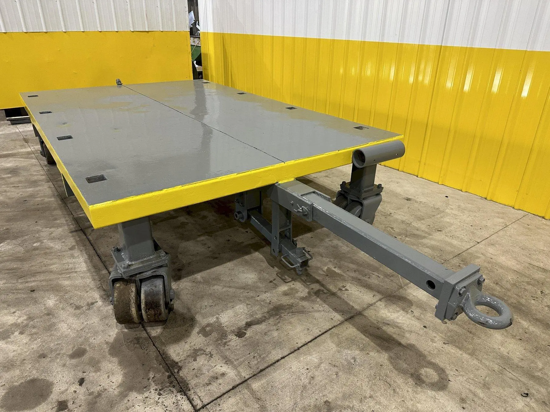 10,000 LBS X 120” X 78” HEAVY DUTY ROLLING TRANSFER CARTS: STOCK #19981