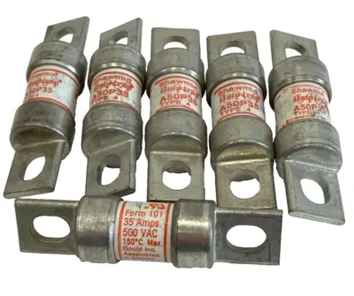 NEW SHAWMUT A50P35 FUSES TYPE 4 LOT OF 6