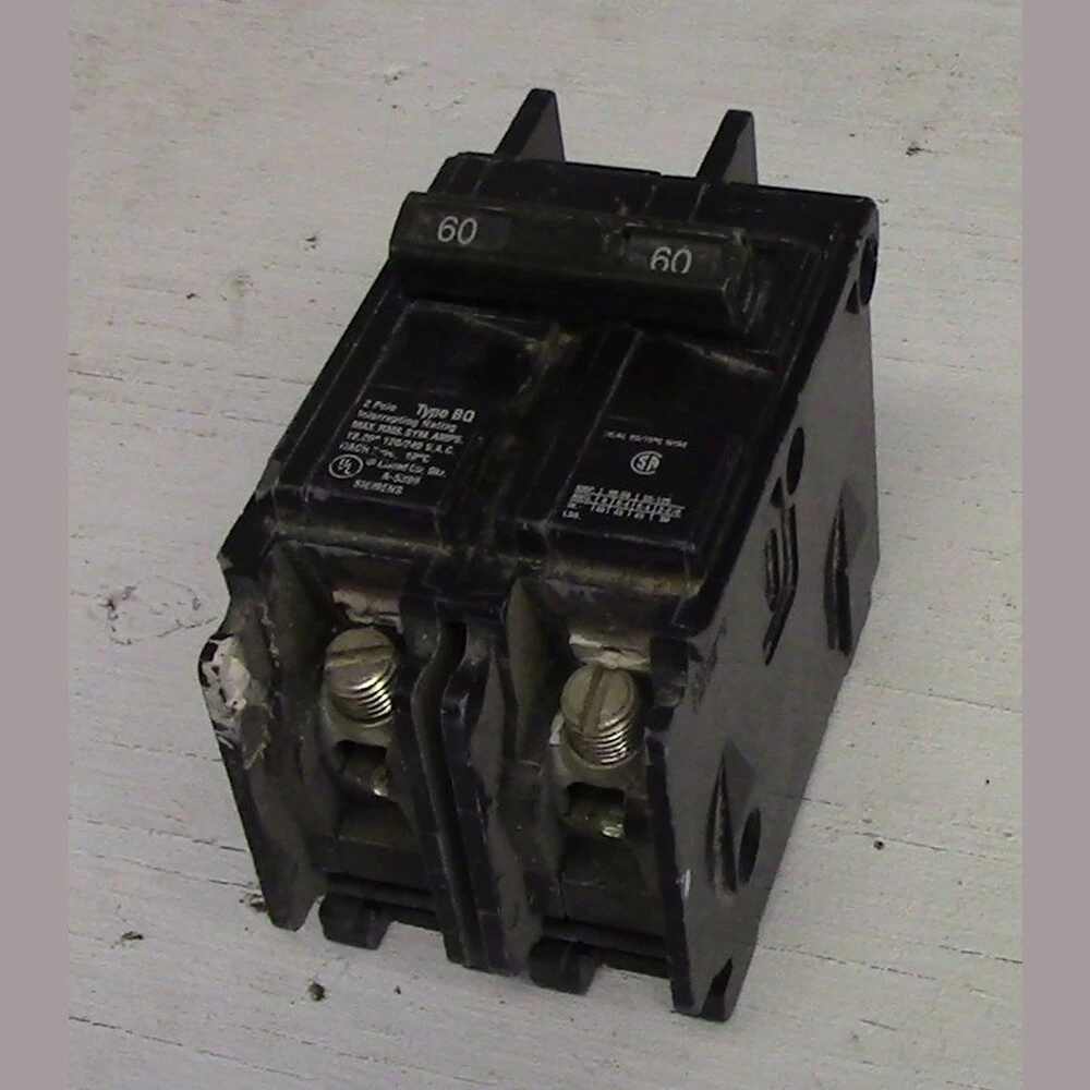 Siemens 2 Pole 60 Amp Type BQ Bolt-on Breaker