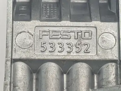Used FESTO SUB-BASE 533352 W/ 1/4" PUSH-IN FITTINGS Misc Industrial Equipment | Maverick Industrial Sales #1108758