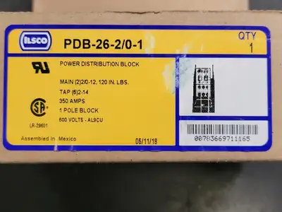 NEW ILSCO PDB-26-2/0-1