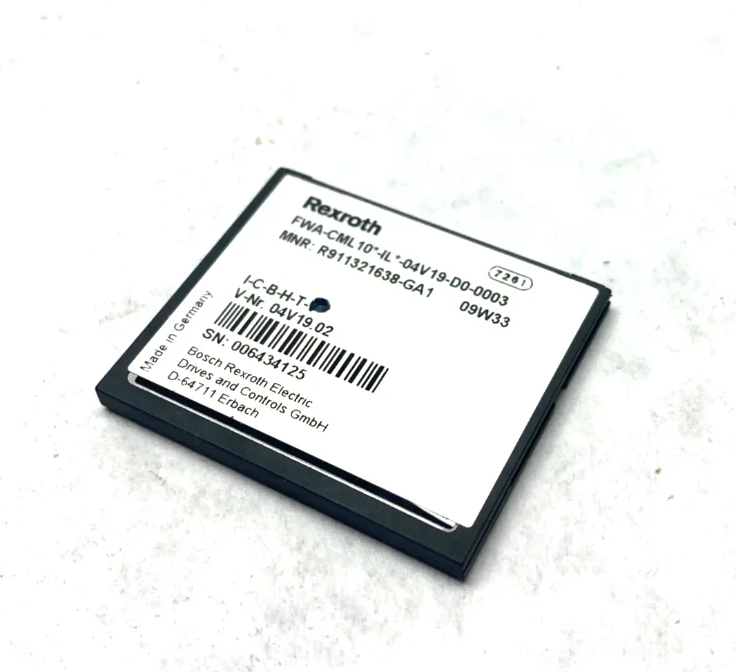 USED BOSCH REXROTH INDRACONTROL L10 FIRMWARE CARD 04V19.02 V NR.