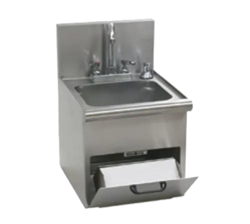Eagle Group HWC-E Wall Mount Hand Sink w/ 9 1/4"L x 11 1/2"W x 6"D Bowl, Towel Dispenser