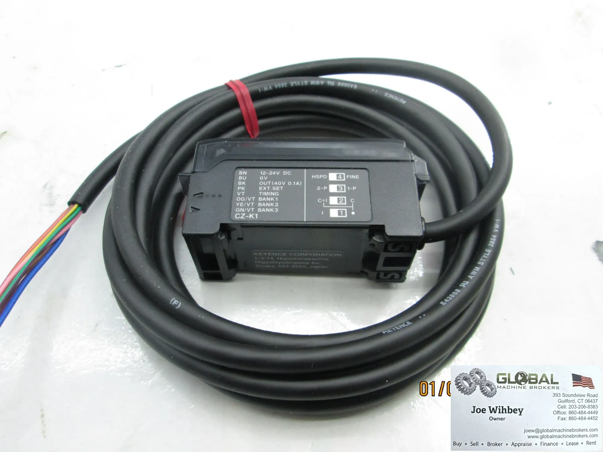 KEYENCE CZ-K1(P) Series RGB Digital Fiberoptic Sensor