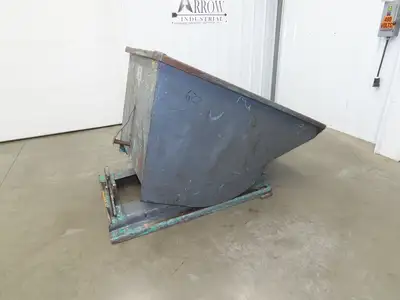 Wright Self Dumping Hopper 1 Yd Capacity 4000lb 7 Gauge Steel