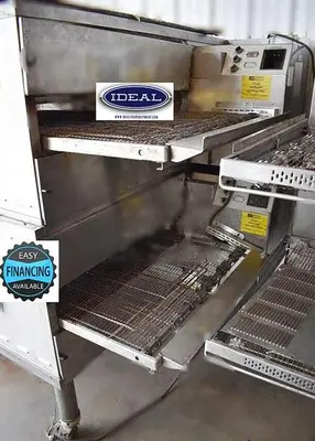 Middleby Marshall double stacked conveyor gas pizza ovens