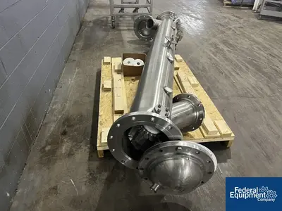 USED Watson Metal Masters Watson Metal Masters Custom Built 4” X 126" Cleated Belt Conveyor, S/S