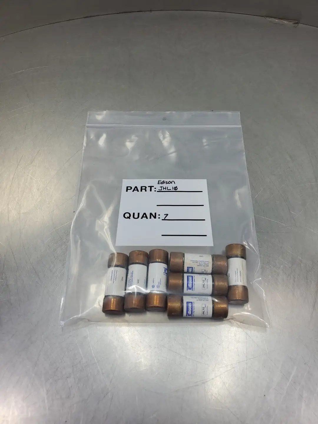 Used Edison JHL10 Class J High Speed Fuse, 10A, 600V, Lot of 7 Fuses | Palmetto Automation #1150063