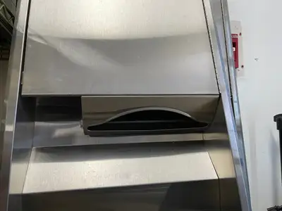 Used Bobrick Used Bobrick ClassicSeries Recessed Convertible Folded Paper Towel Dispenser/Receptacle Janitorial Equipment Illinois US | Falcon Restaurant Supply #1376223