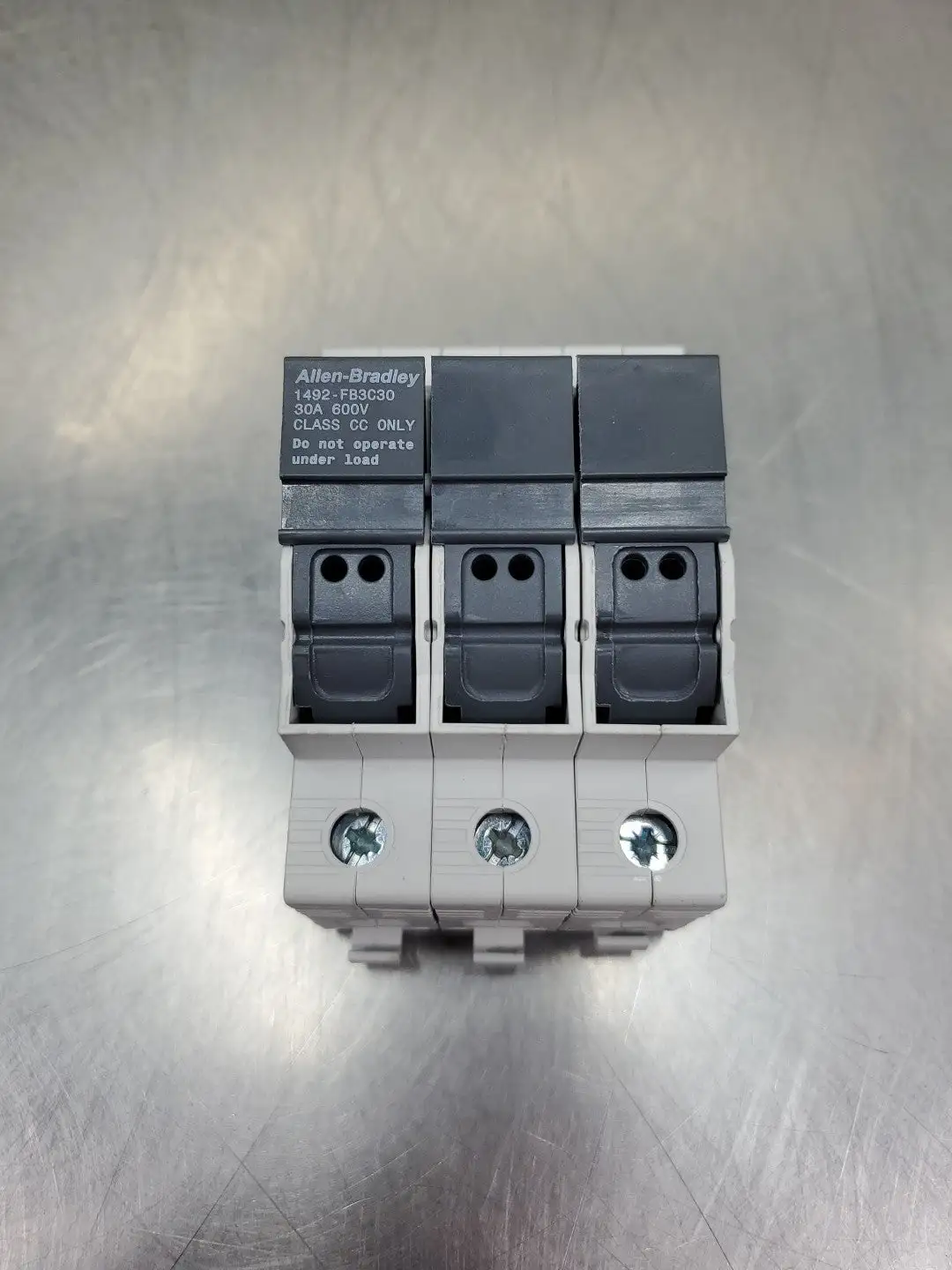 USED Allen Bradley 1492-FB3C30 Ser B Fuse Holder, 30A, 600VAC