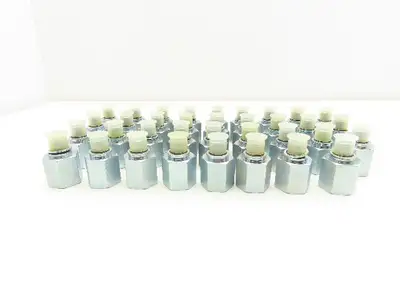 Straight Female Connector Fitting 3/8" FNPT x M12 O-ring Hose Flare  Lot of 35