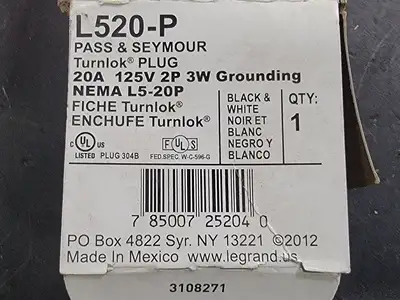 NEW PASS & SEYMOUR L520-P