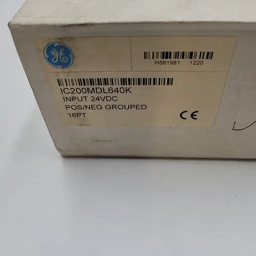 New | in-Stock GE GE - IC200MDL640K INPUT 24VDC POS/NEG GROUPED 16PT SEALED IN ORIGINAL BOX PLC Input & Output | ND Industrial Surplus #1221761