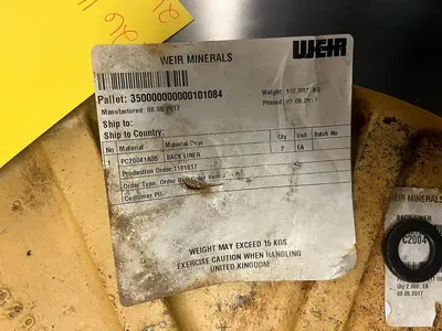 New | in-Stock WARMAN PC20041-A05 Pump Parts Ohio US | Surplus Asset Holdings #1226223