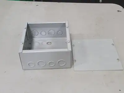 8"x8"x4" Screw Cover Junction Pull Box, 16 Knockouts