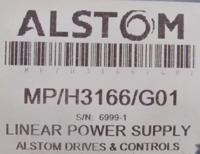 NEW ALSTOM MP/H3166/G01 LINEAR POWER SUPPLY MD/Z1003 MPH3166G01
