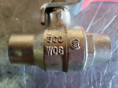 3/4" Solder PTFE Full Port Ball Valve