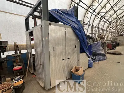 USED AUTOMATED INDUSTRIAL TECHNOLOGY AIT PALLET BOARD STACKER WITH UNSCRAMBLER