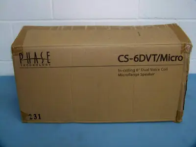 (4) Phase Technologies CS-6DVT Micro Speakers - NEW IN BOX
