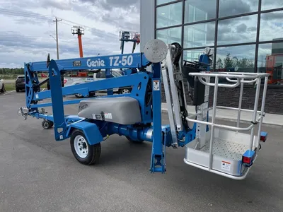 New | in-Stock 2026 GENIE TZ-50 TOWABLE ARTICULATING BOOM LIFT Towable Boom Lifts Alberta CA | Adcock Equipment #1418048