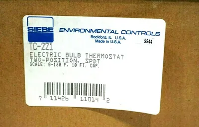NEW SIEBE TC-221 ELECTRIC BULB THERMOSTAT TC221