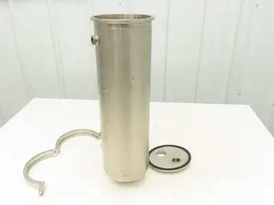 304 Stainless Water Circulator Housing 2 Gallon Tank 1.5" Tri-Clamp 6"x 21"L