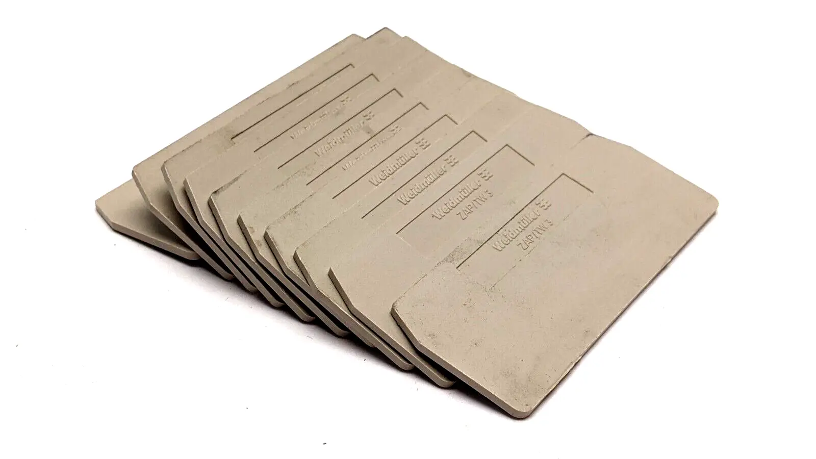 ZAP/TW3 | Weidmuller  Terminal Block End Plate Beige LOT OF 10 - Used