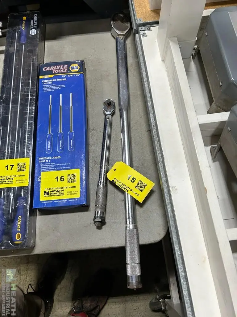 Used _UNKNOWN_ (2) ASSORTED TORQUE WRENCHES - 1Â€ AND 1/2Â€ DRIVE Wrenches Illinois US | Heath Industrial Auction Services #1549724