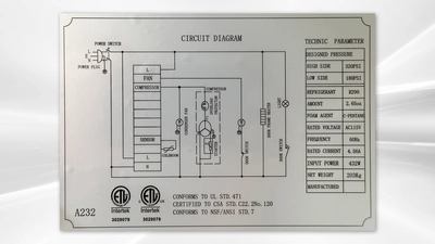 171-0174  Commercial 2-Door Stainless Steel Self Contained Reach In Cooler