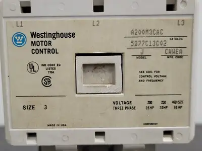 USED WESTINGHOUSE A200M3CAC