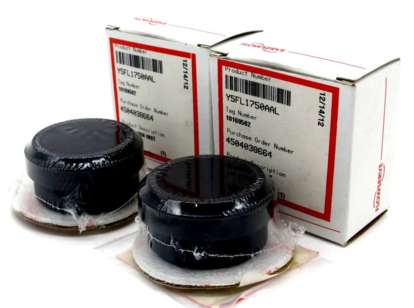 NEW LOT OF 2 FLOWSERVE Y5FL1750AAL 1/N0 5 CBN INST