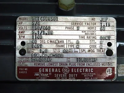 USED GENERAL ELECTRIC 5K143BS301