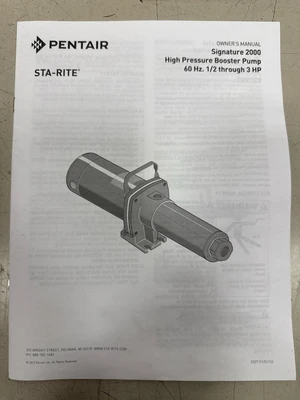 STA-RITE HPS30G3-01 Booster Pumps | Fram Fram LLC (12)