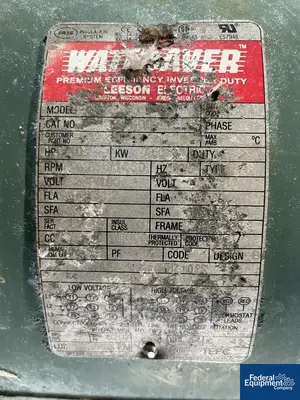 USED Processall 200 Cu Ft Processall Plow Mixer, Model 5700HL, S/S