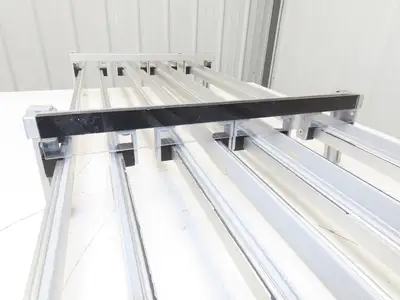 Dorner 2200 Series 18"W x 60"L Conveyor Bed Lane Guides Adj Small Parts Divider
