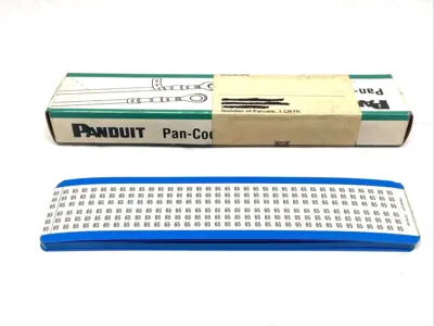 New | in-Stock Panduit Pan-Code Wire Marker Cards BOX OF 11 CARDS Blank Label Michigan US | Maverick Industrial Sales #1392487