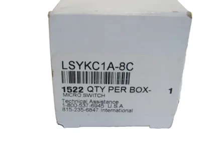 NEW HONEYWELL LSYKC1A-8C MICRO SWITCH LSYKC1A8C