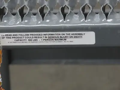 EGA CW7-36-4-3 Custom Work Platform 3 Step 36" High 33x36" Deck Side Access OSHA