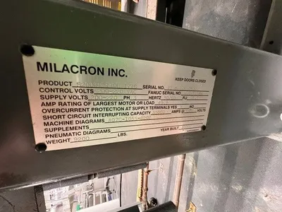 2007 MILACRON ROBOSHOT S-2000i-110B Injection Molding Horizontal/Vertical | Machinery Network (7)