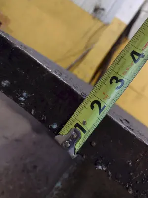 12' X 6' STEEL LAYOUT TABLE PLATE: STOCK #23783