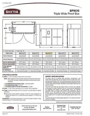 USED 2019 BAXTER BPW3S